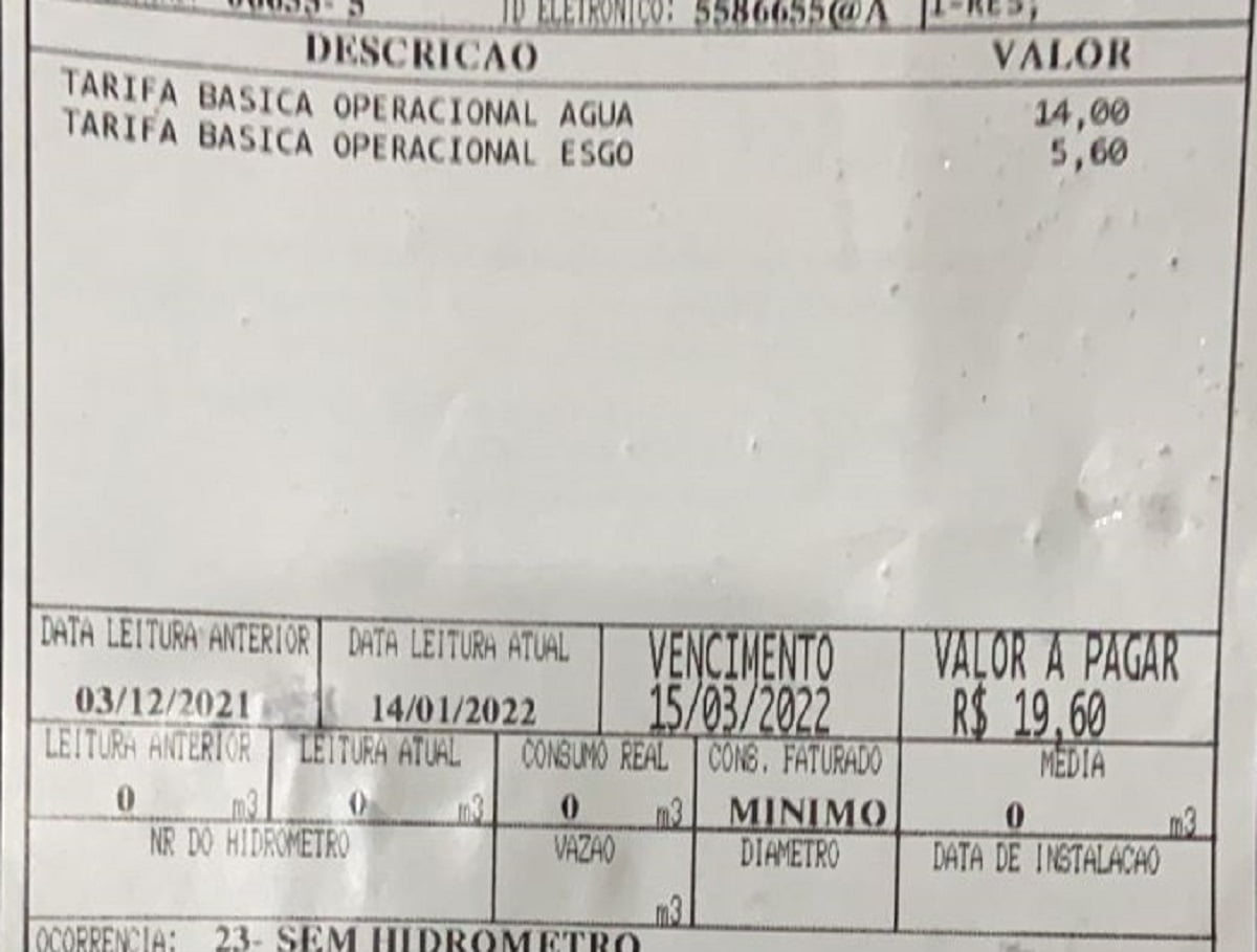 SAAE volta com a cobrança de água em Mariana