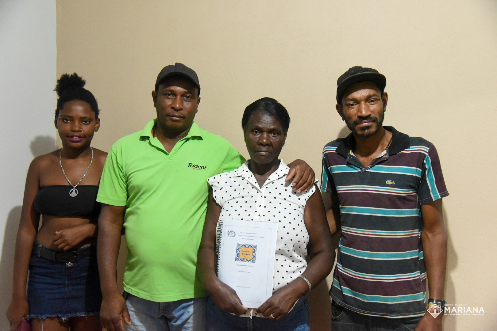 Moradia reformada, segura e digna para Dona Maria de Fátima, a nova contemplada pelo Programa Reconstruindo Sonhos, em Mariana (MG)