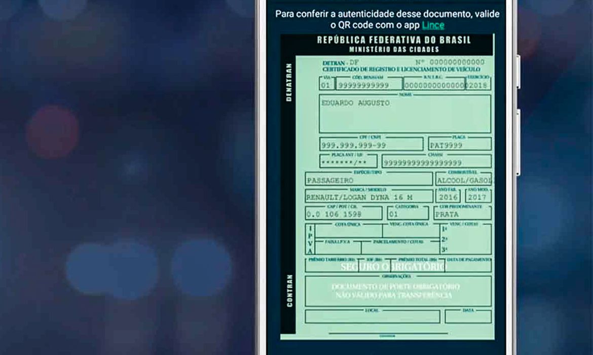 CRLV 2022 terá porte obrigatório a partir de segunda-feira, 21 de novembro, em Minas Gerais