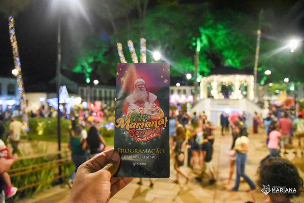 Programação do fim de semana do Natal de Luz de Mariana (MG)