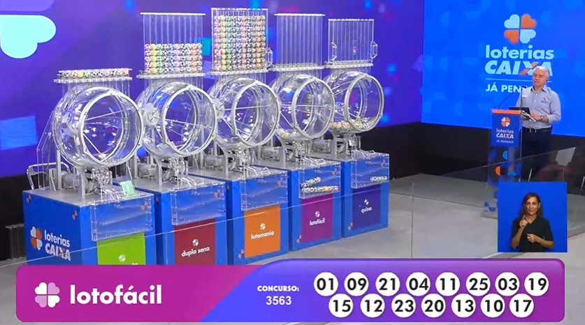 R$ 1,8 milhão hoje: Resultado da Lotofácil 3563 de segunda-feira (15/12/25)