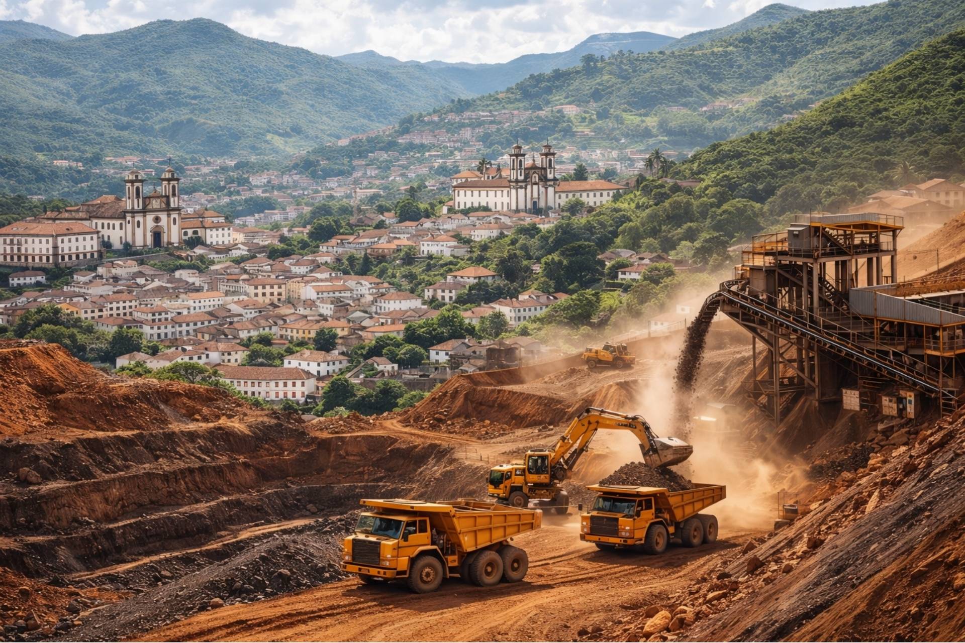 Ouro Preto se consolida como polo estratégico da mineração com novos investimentos da Vale e Gerdau