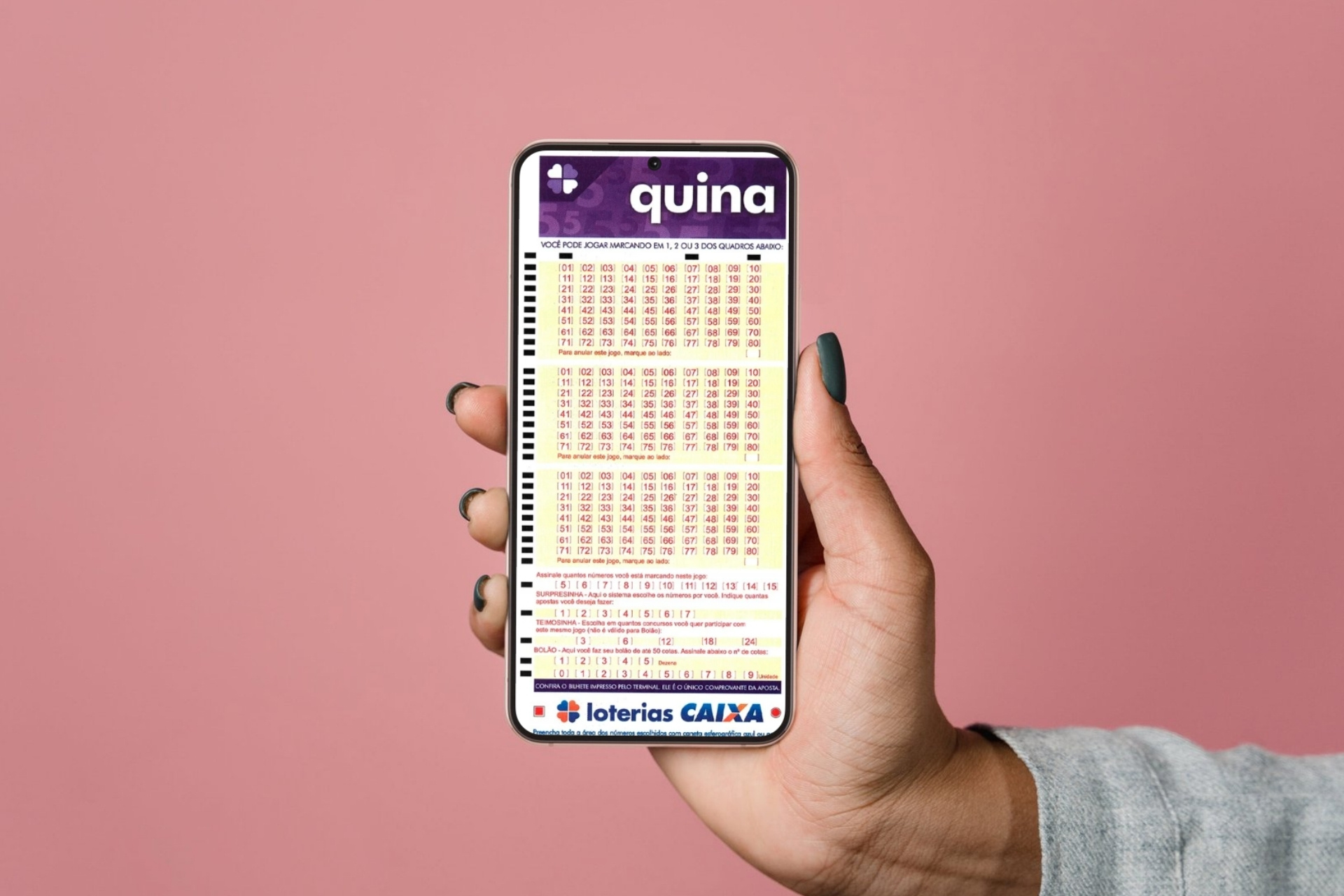 Resultado da Quina 6926 de hoje, terça-feira (13/01/26); prêmio é de R$ 7 milhões