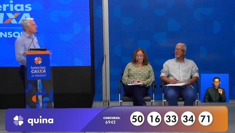 Loteiras: Resultado da Quina 6942 de hoje, sábado (31 de janeiro)