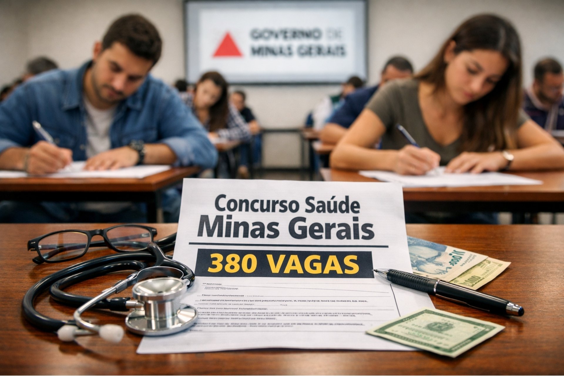 Concurso da Saúde em Minas abre 380 vagas e retoma contratações após 12 anos sem edital