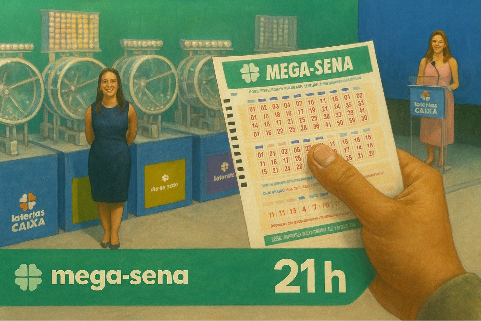 Loterias, R$ 63 milhões hoje: Resultado da Mega-Sena 2964 de sábado (24/01/26)