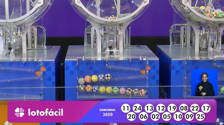 Loterias: Resultado da Lotofácil 3609 de hoje, segunda-feira (09/02/26)