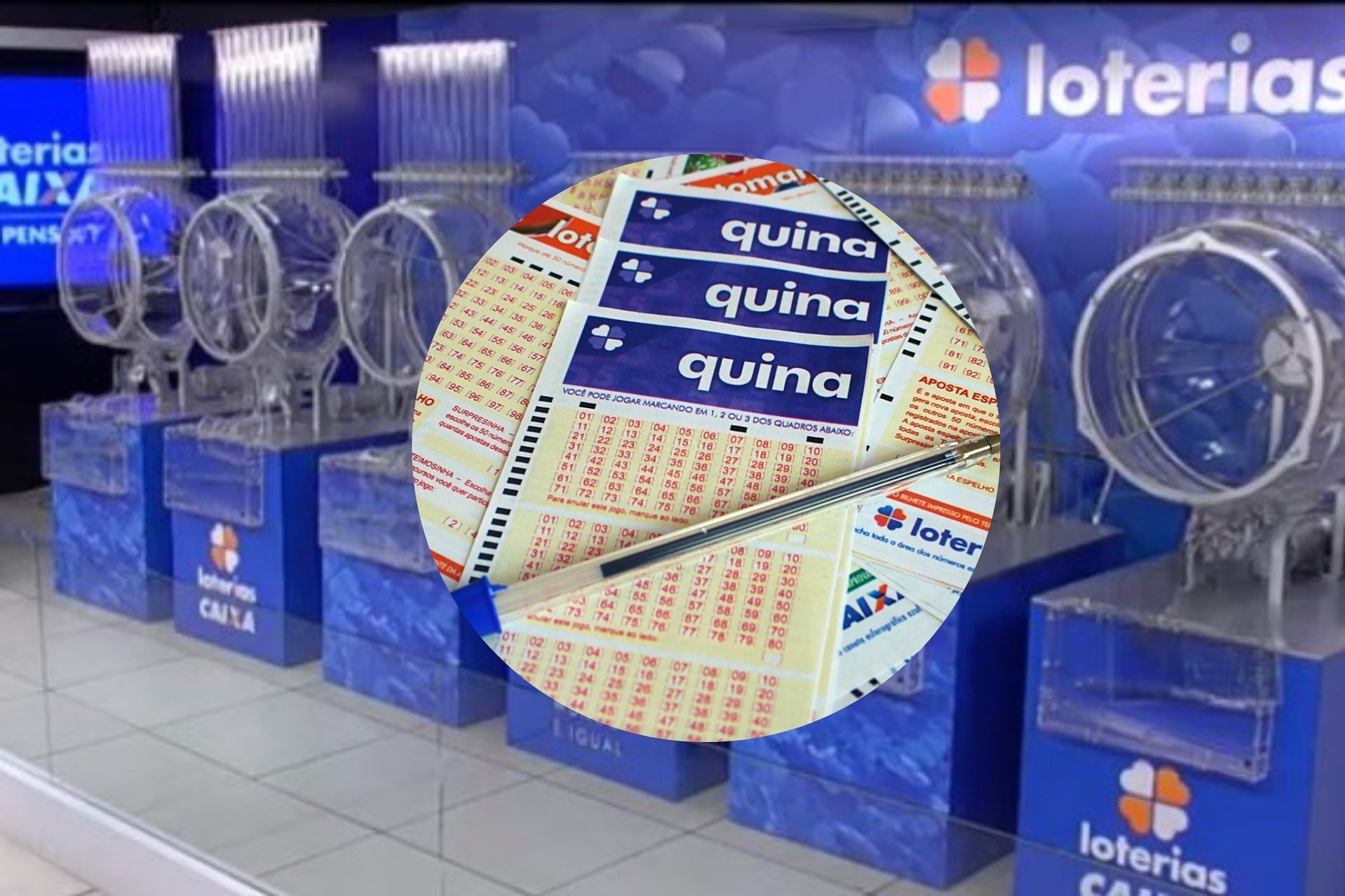 Resultado da Quina 6949 de segunda-feira (09/02/26); prêmio é de R$ 14 milhões