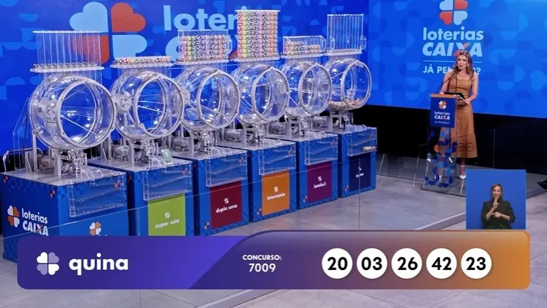 Resultado da Quina 7009 de hoje, sexta-feira (24/04/2026)