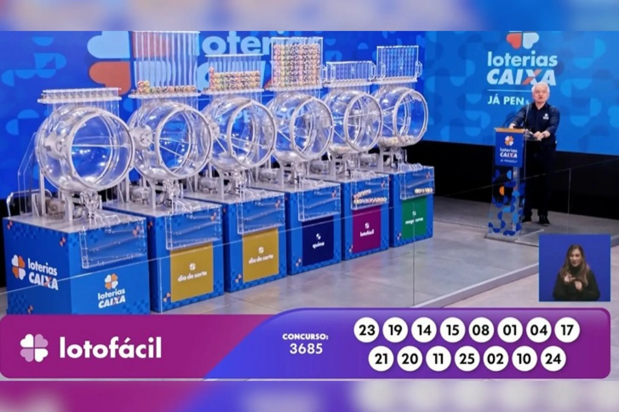 Resultado da Lotofácil 3685 de hoje, quinta-feira (14/05/2026)